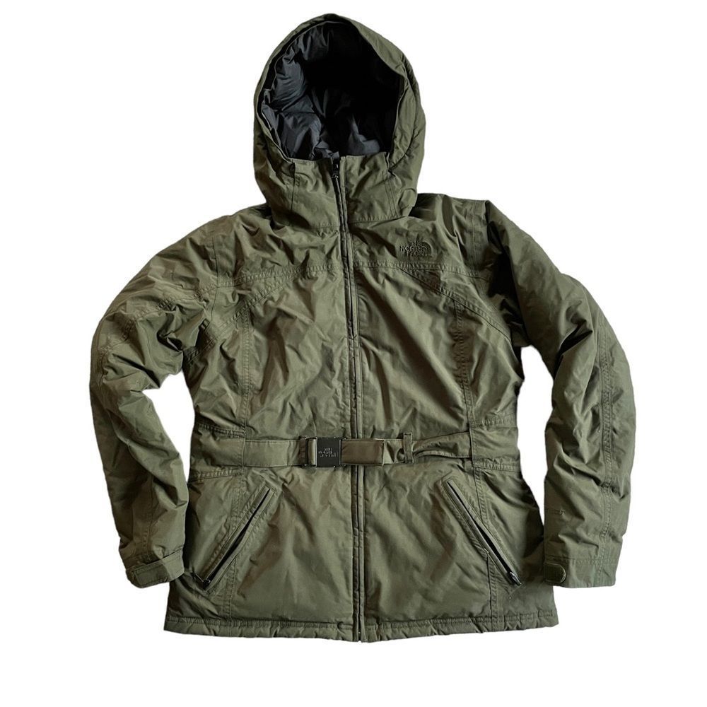 The North Face Jacket Goose Down Coat Hooded Belted Winter